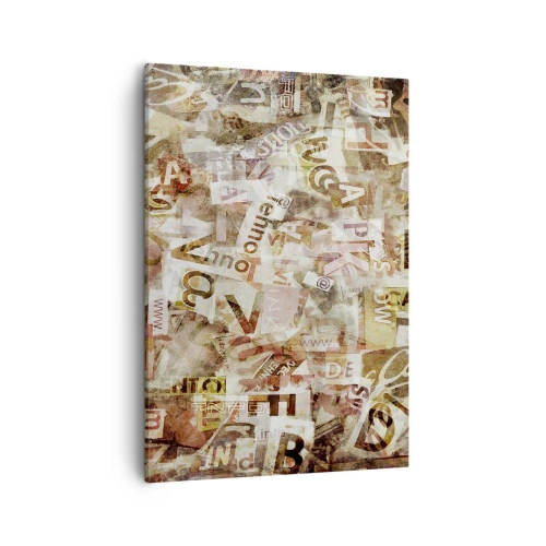 Canvas picture - Jumbled up Words - 50x70 cm