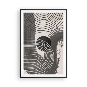 Poster in black frame - Oval Wins - 61x91 cm