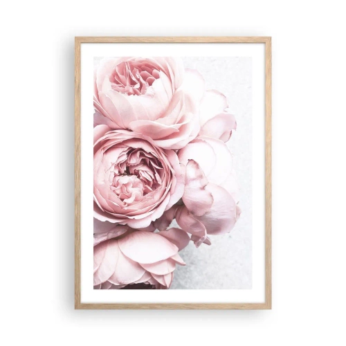 Poster in light oak frame - for the Romantics - 50x70 cm
