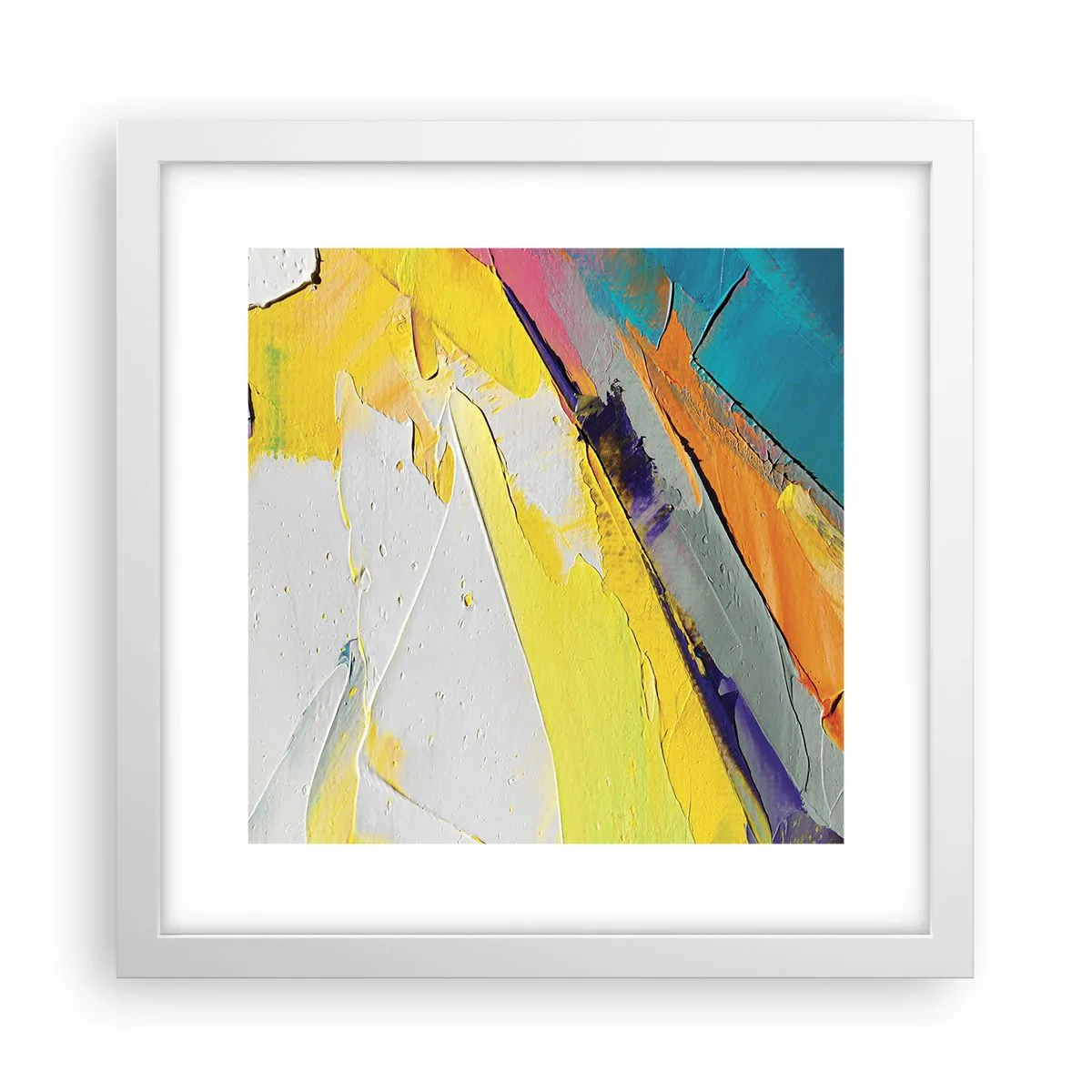 Poster in white frmae - Anatomy of Light - 30x30 cm