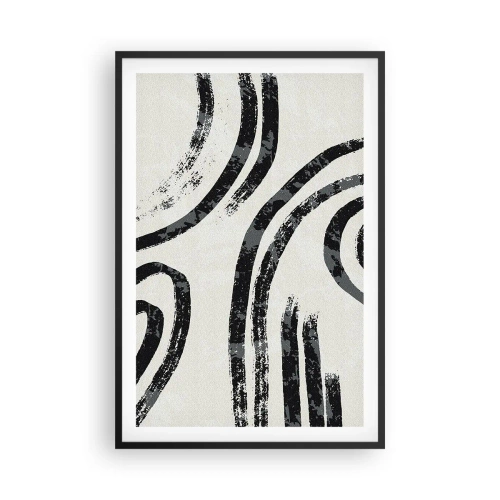 Poster in black frame - Stopped Half Way - 61x91 cm