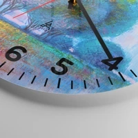 Clock face with numbers