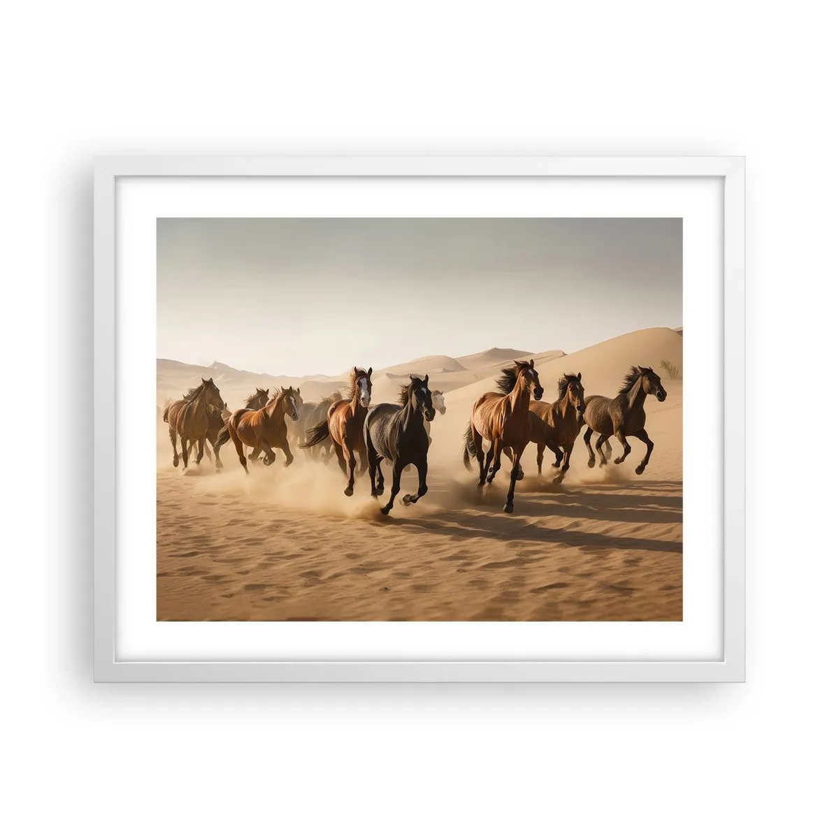 Poster in white frmae - Free as a Wind - 50x40 cm