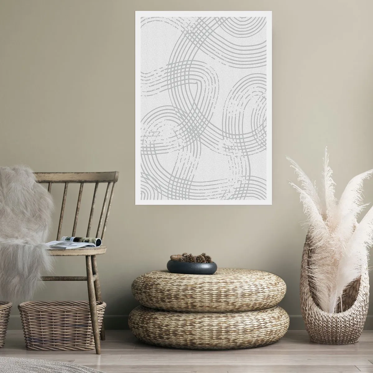 Poster - No Straight Line - 70x100 cm