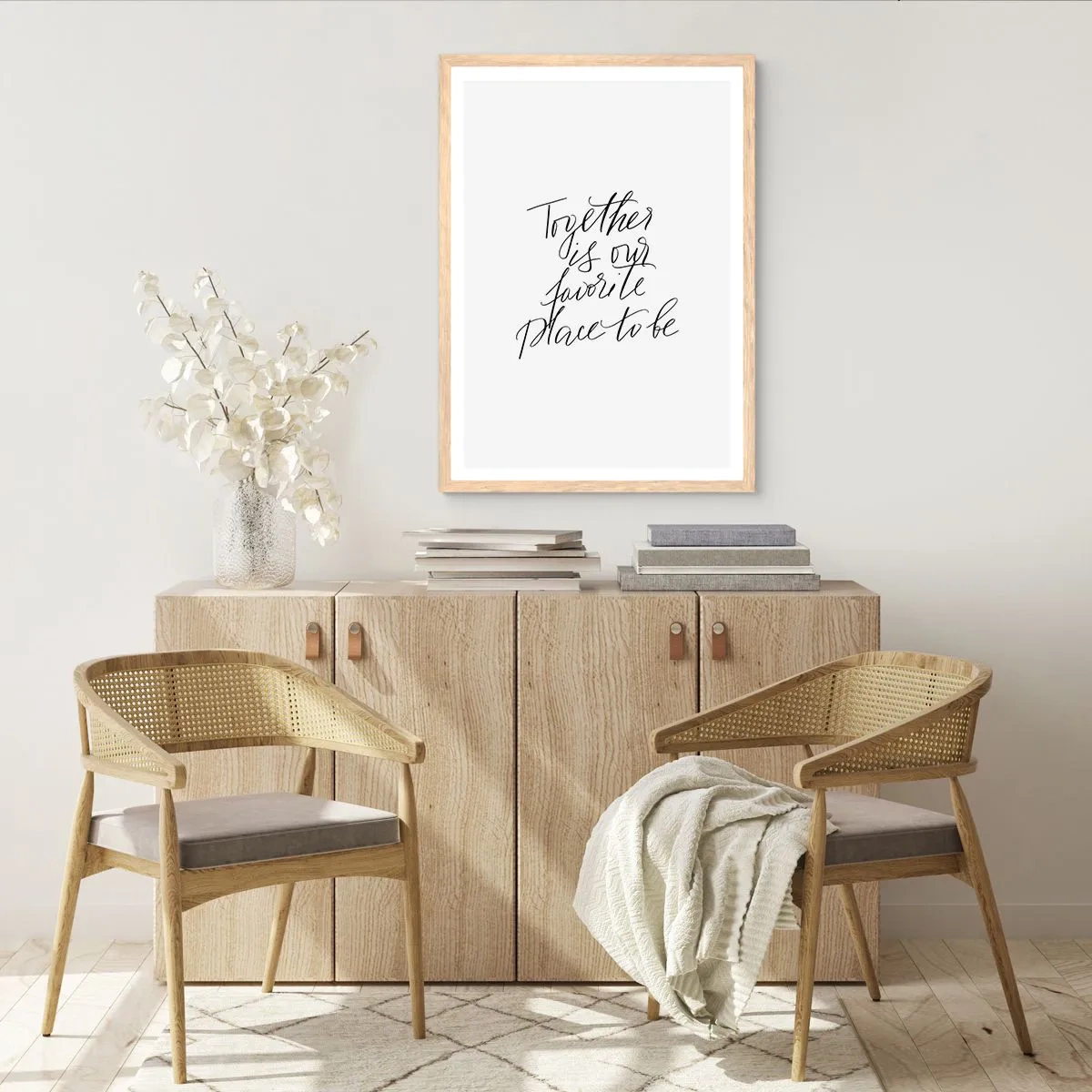Poster in light oak frame - Do You Also Feel This? - 40x50 cm