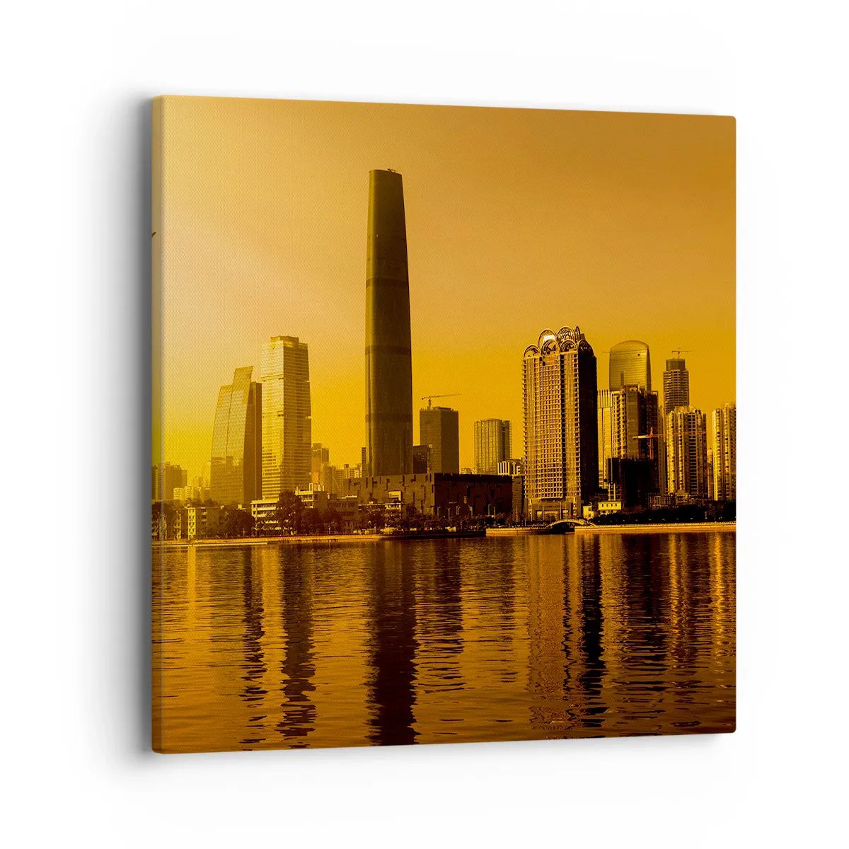 Canvas picture - Golden City - 40x40 cm