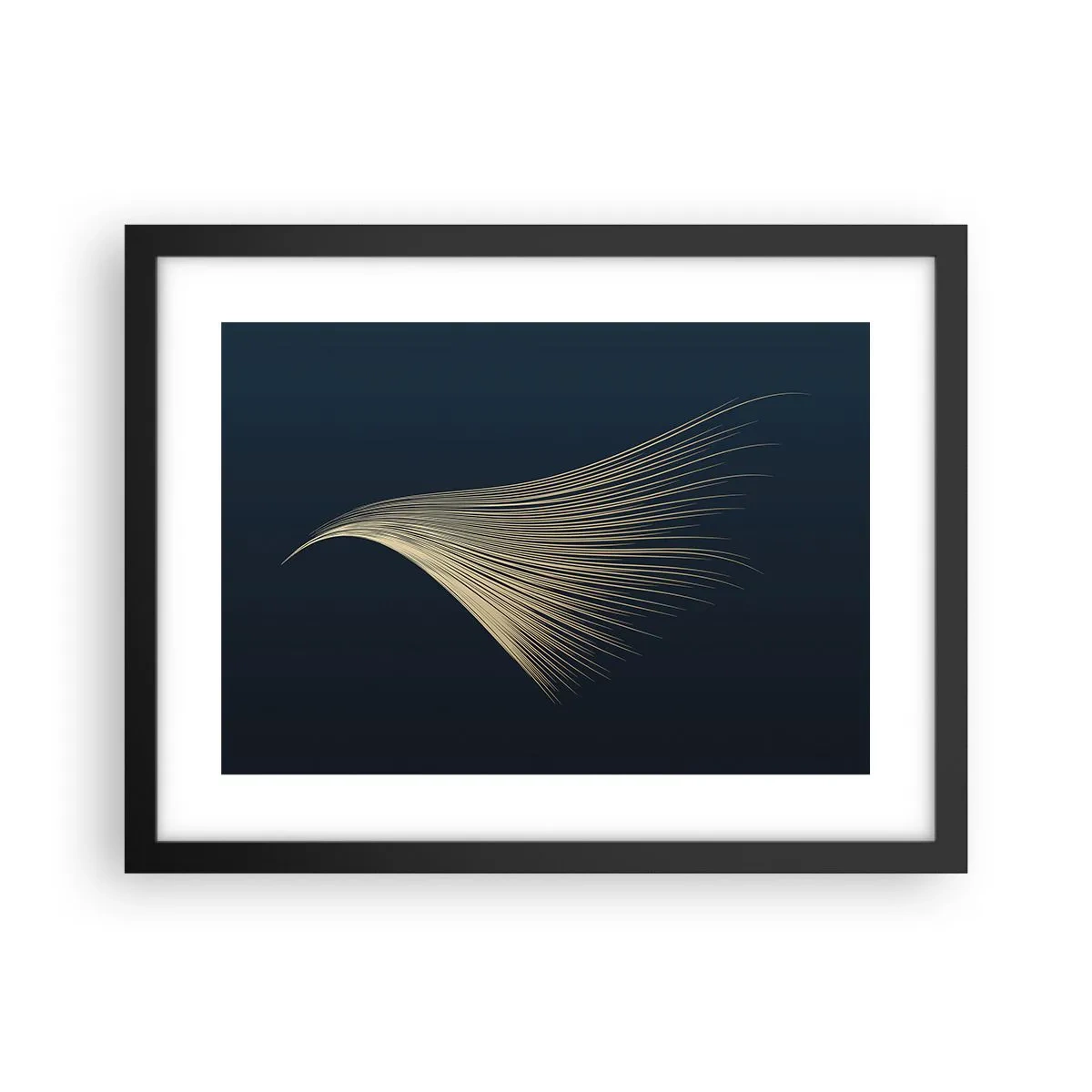 Poster in black frame - Like Angel's Hair - 40x30 cm