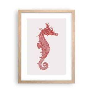 Poster in light oak frame - Intricate Creation - 30x40 cm