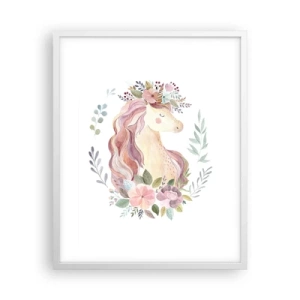 Poster in white frmae - Invitation to the Fairytale World - 40x50 cm