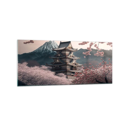 Glass picture - Land of Cherry Blossoms - 120x50 cm