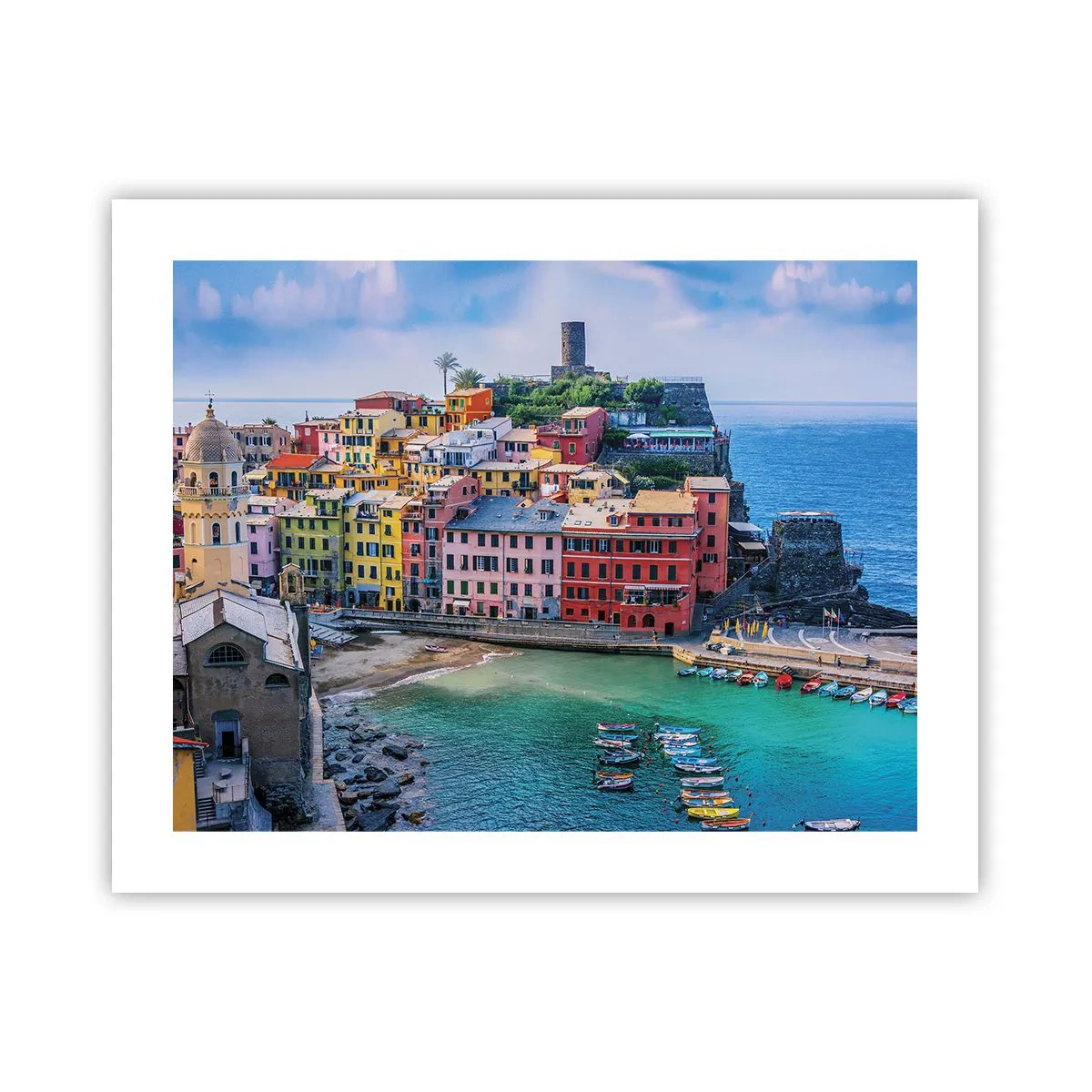 Poster - Magical Mediterranean Town - 50x40 cm