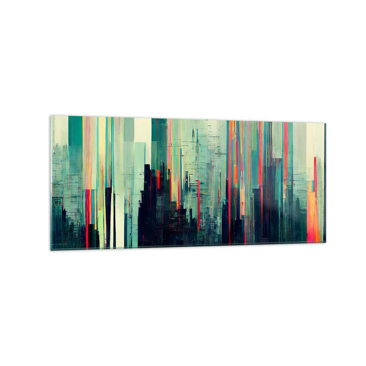 Glass picture - Futuristic City - 120x50 cm