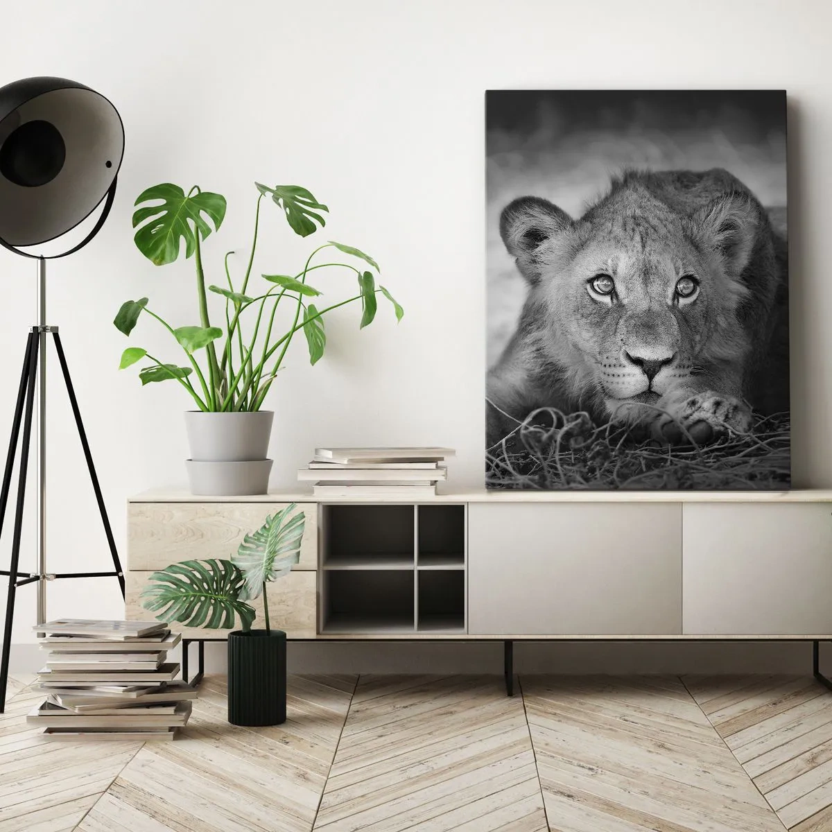 Canvas picture - Royal Puppy - 45x80 cm