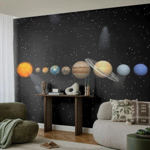 Photo Wallpaper Premium Canvas - Planets are Revolving - Space and Astronomy, Solar system, Planets - 400x280 cm