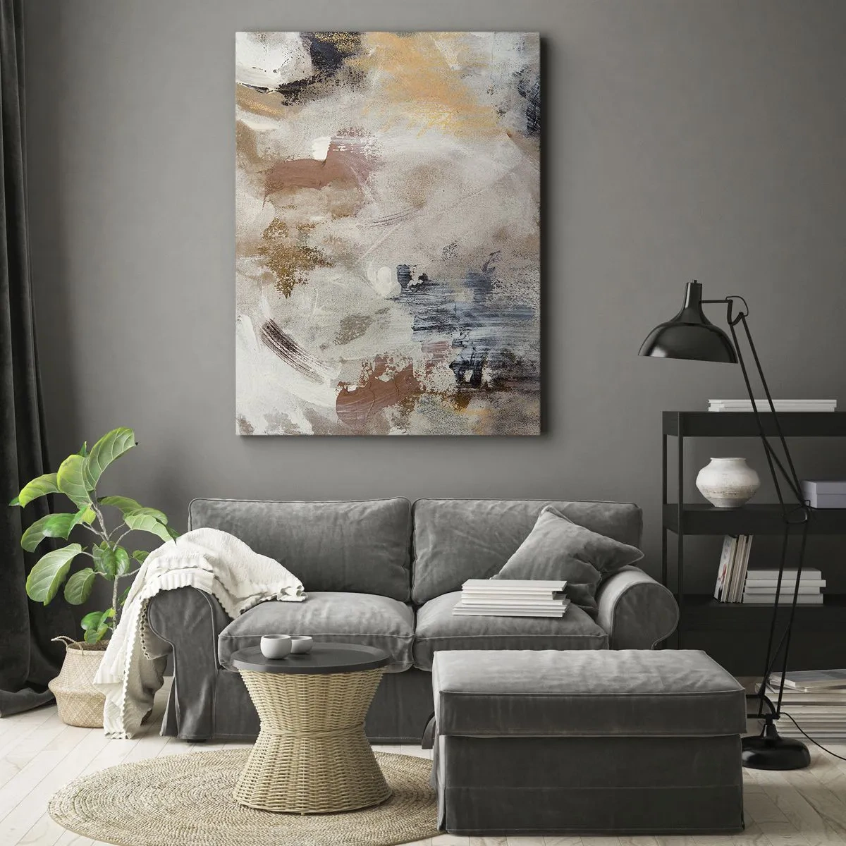 Canvas picture - Foggy Abstract - 50x70 cm