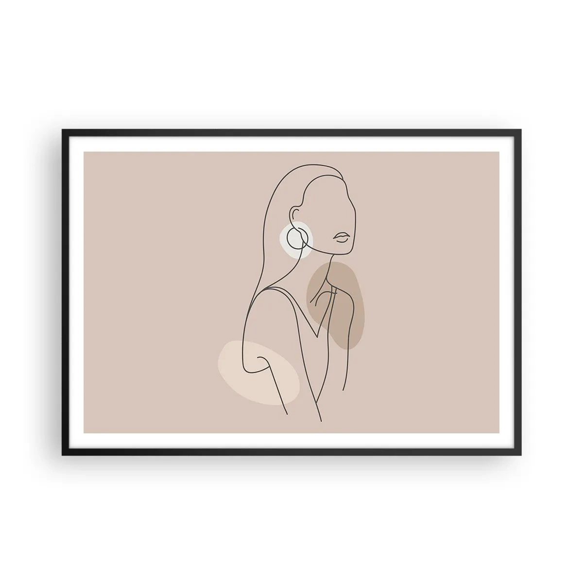 Poster in black frame - Icon of Girlhood - 100x70 cm