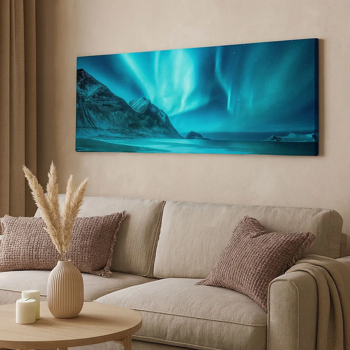 Canvas picture - Miracles of the North - 100x40 cm