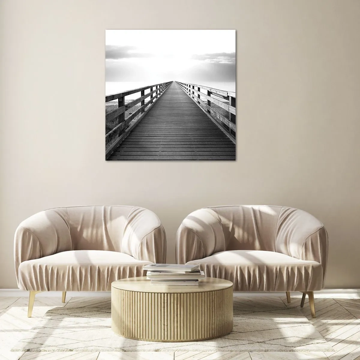 Glass picture - In the Distance… - 70x70 cm