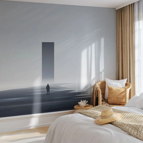 Photo Wallpaper Premium Sand - Opportunity or Threat? - Minimalism, Modern, Loneliness - 100x70 cm