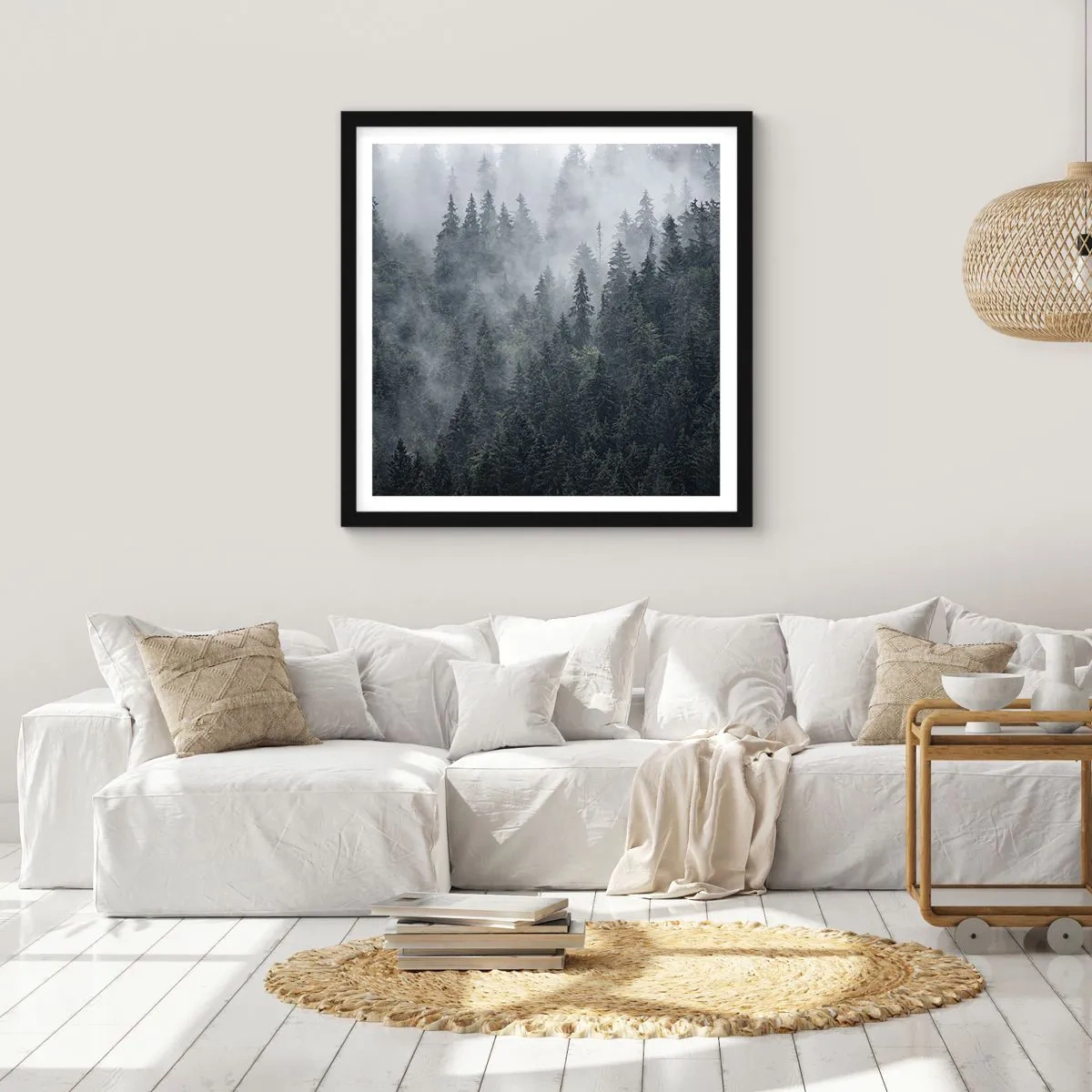 Poster in black frame - Forest World - 60x60 cm