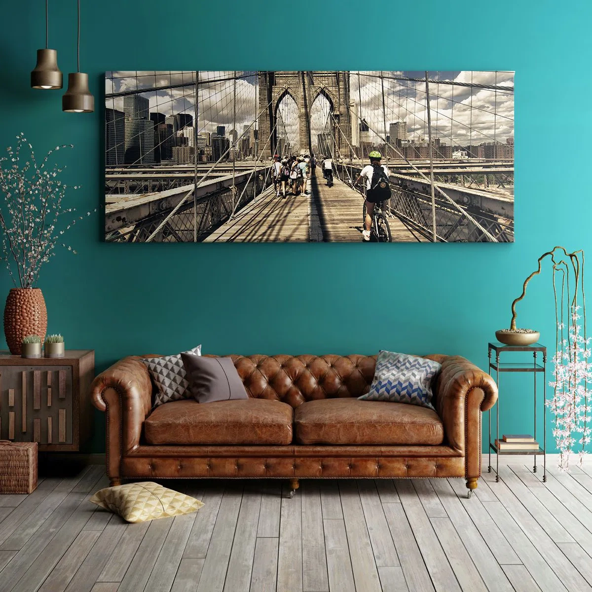 Canvas picture - Straight to the Heart of the City - 120x50 cm