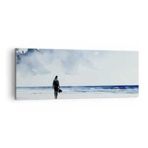 Canvas picture - Conversation with the Sea - 140x50 cm