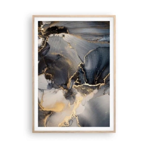 Poster in light oak frame - Life of a Stone - 70x100 cm