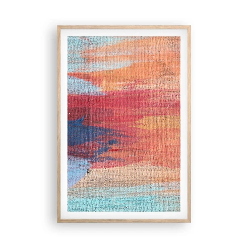 Poster in light oak frame - Washed Down by Rainbow - 61x91 cm