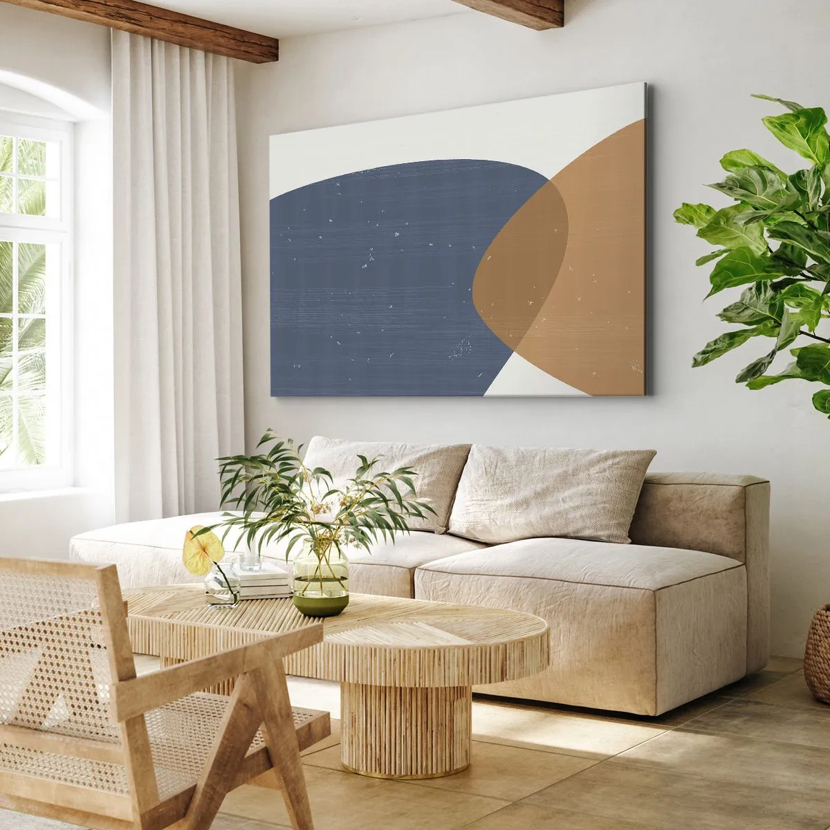 Canvas picture - Ovals and Intersections - 120x80 cm