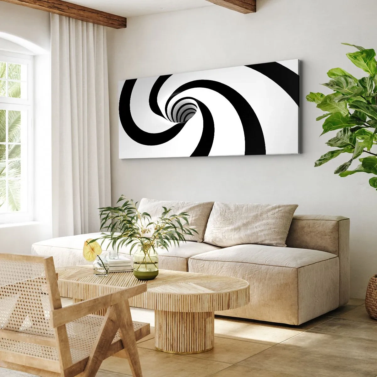 Canvas picture - Let the Whirl Draw You in? - 90x30 cm