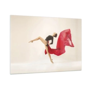 Glass picture - Red and Black - 100x70 cm