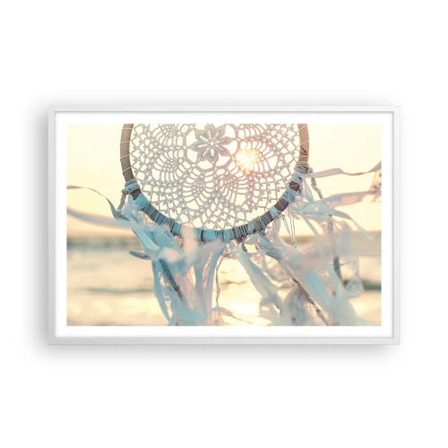 Poster in white frmae - Lace Totem - 91x61 cm