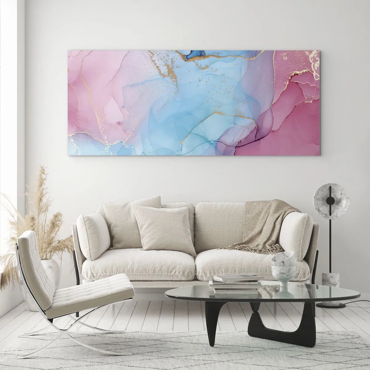 Glass picture - Encounter and Permeation - 100x40 cm