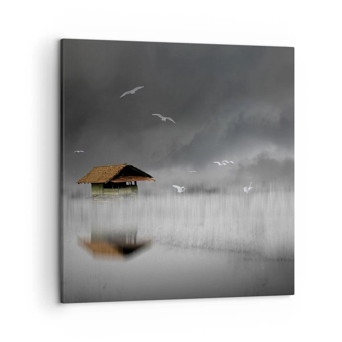 Canvas picture - Shelter from the Rain - 50x50 cm