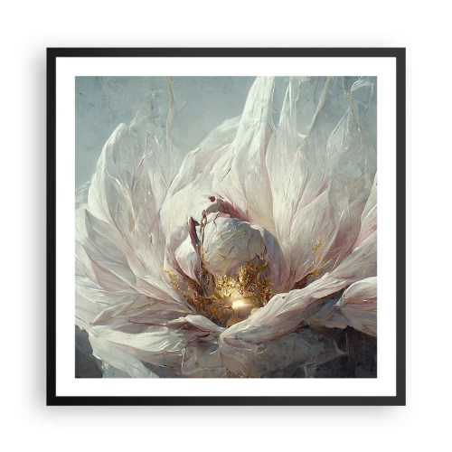 Poster in black frame - It Blooms Once Every Hunderd Years - 60x60 cm