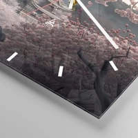 Clock face with lines