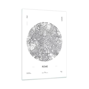 Glass picture - Anatomy of Rome - 50x70 cm