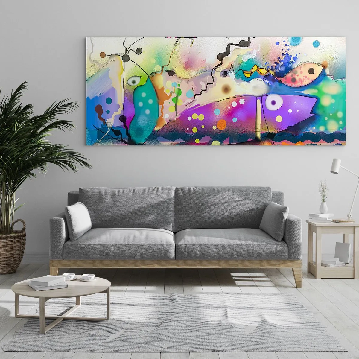 Glass picture - No Words! - 120x50 cm