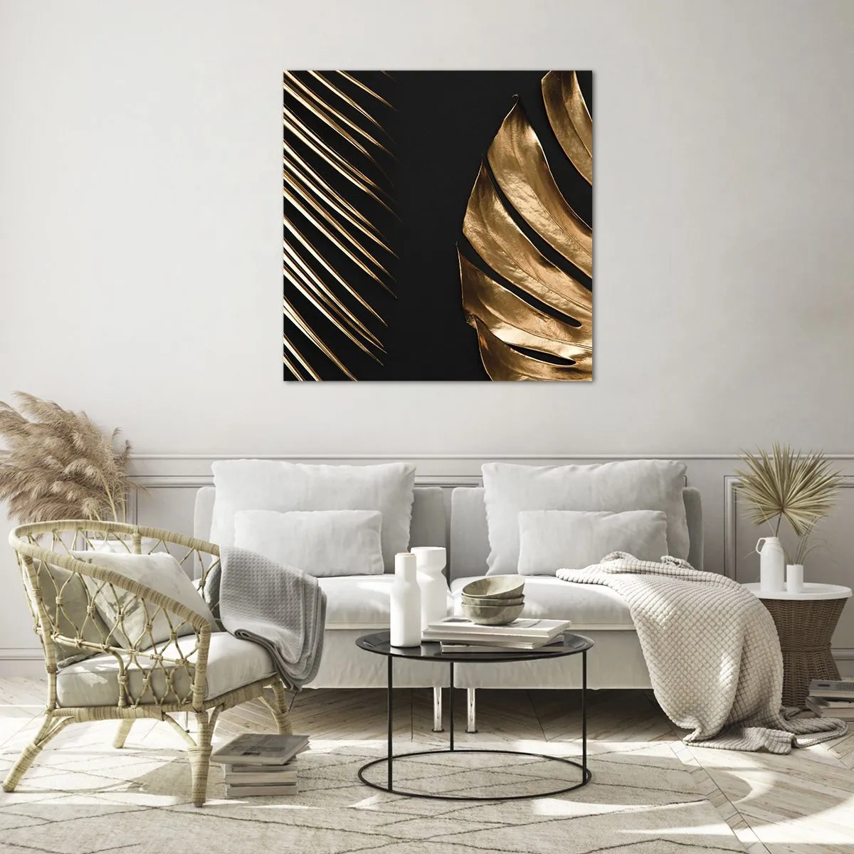 Glass picture - Different but Equally Exepnsive - 40x40 cm