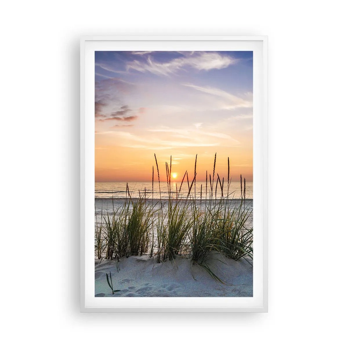 Poster in white frmae - Look, Think, Feel - 61x91 cm