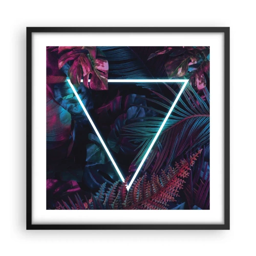 Poster in black frame - Disco Style Garden - 50x50 cm
