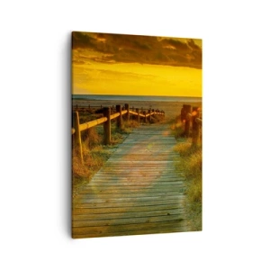Canvas picture - Bathed in Old Gold - 50x70 cm