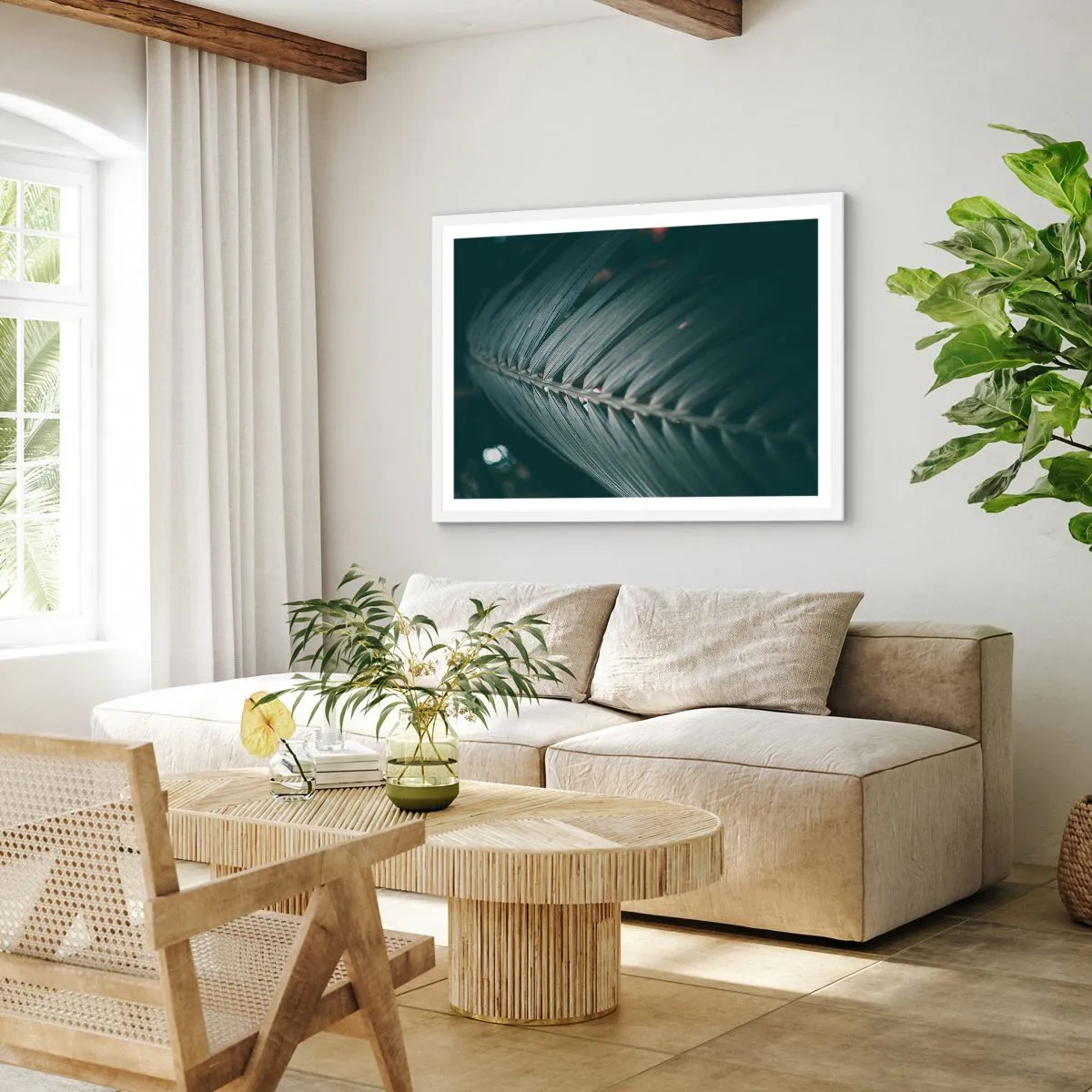 Poster in white frmae - Precision of Nature - 70x50 cm