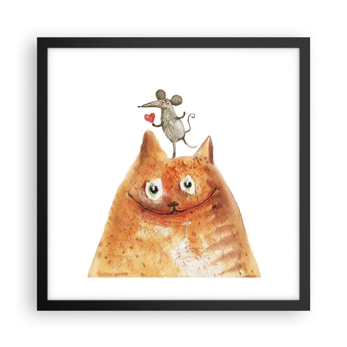 Poster in black frame - Love Paradoxes - 40x40 cm