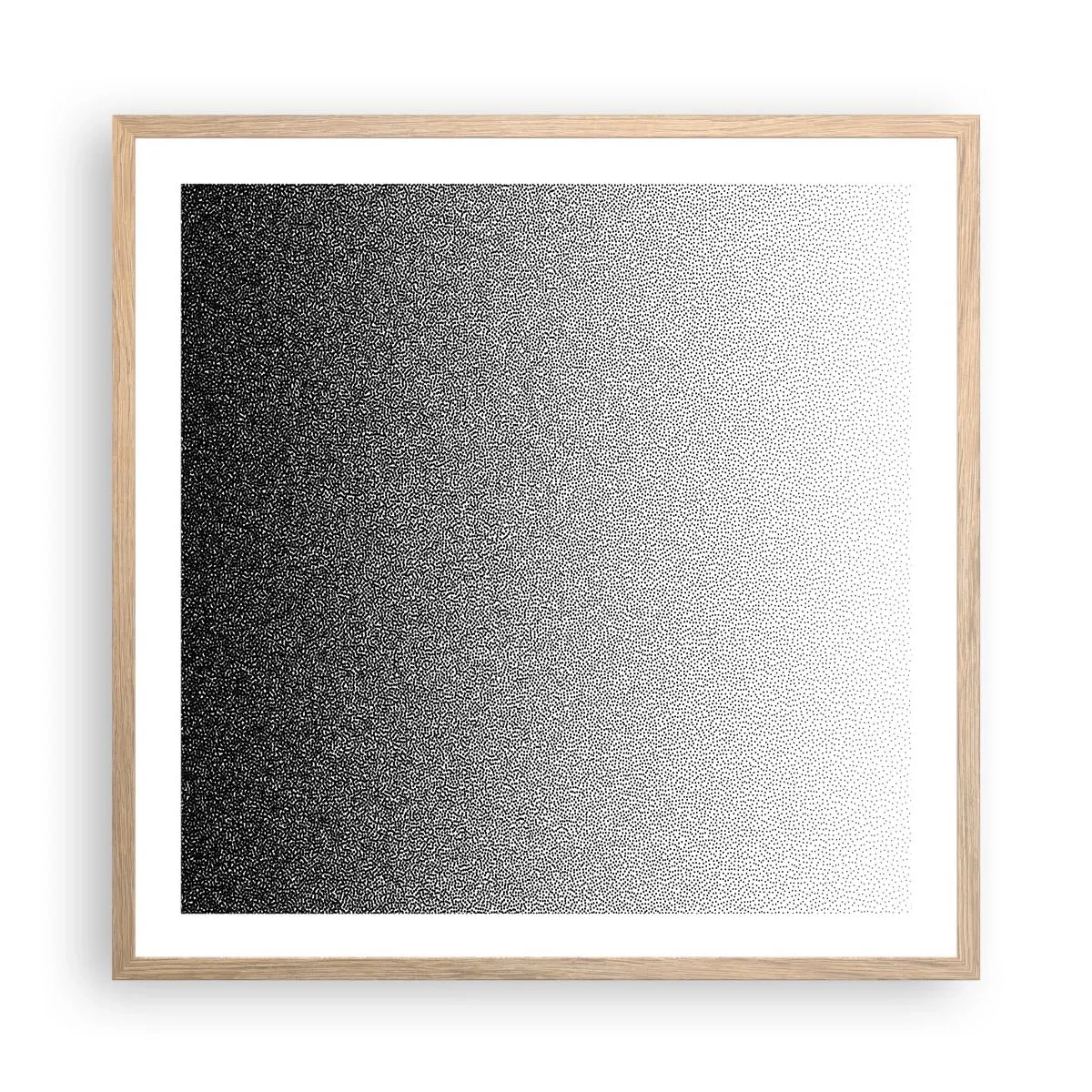 Poster in light oak frame - Towards Light - 60x60 cm