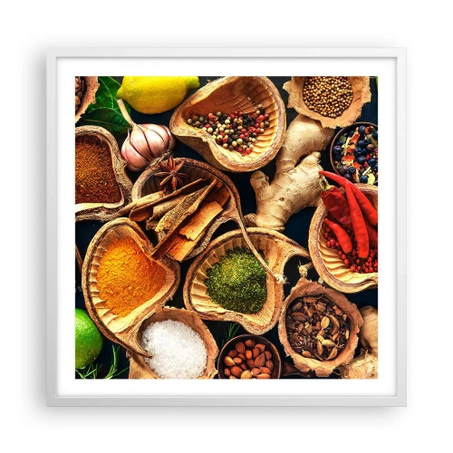 Poster in white frmae - Take What You Want - 60x60 cm