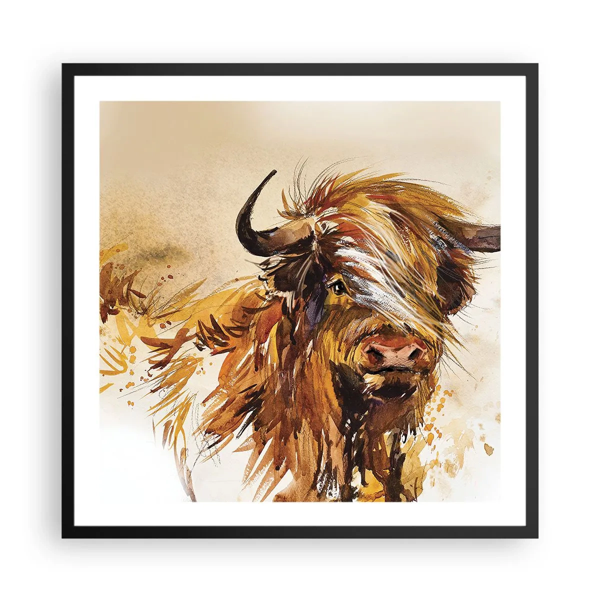 Poster in black frame - Pride of a Hunter - 60x60 cm