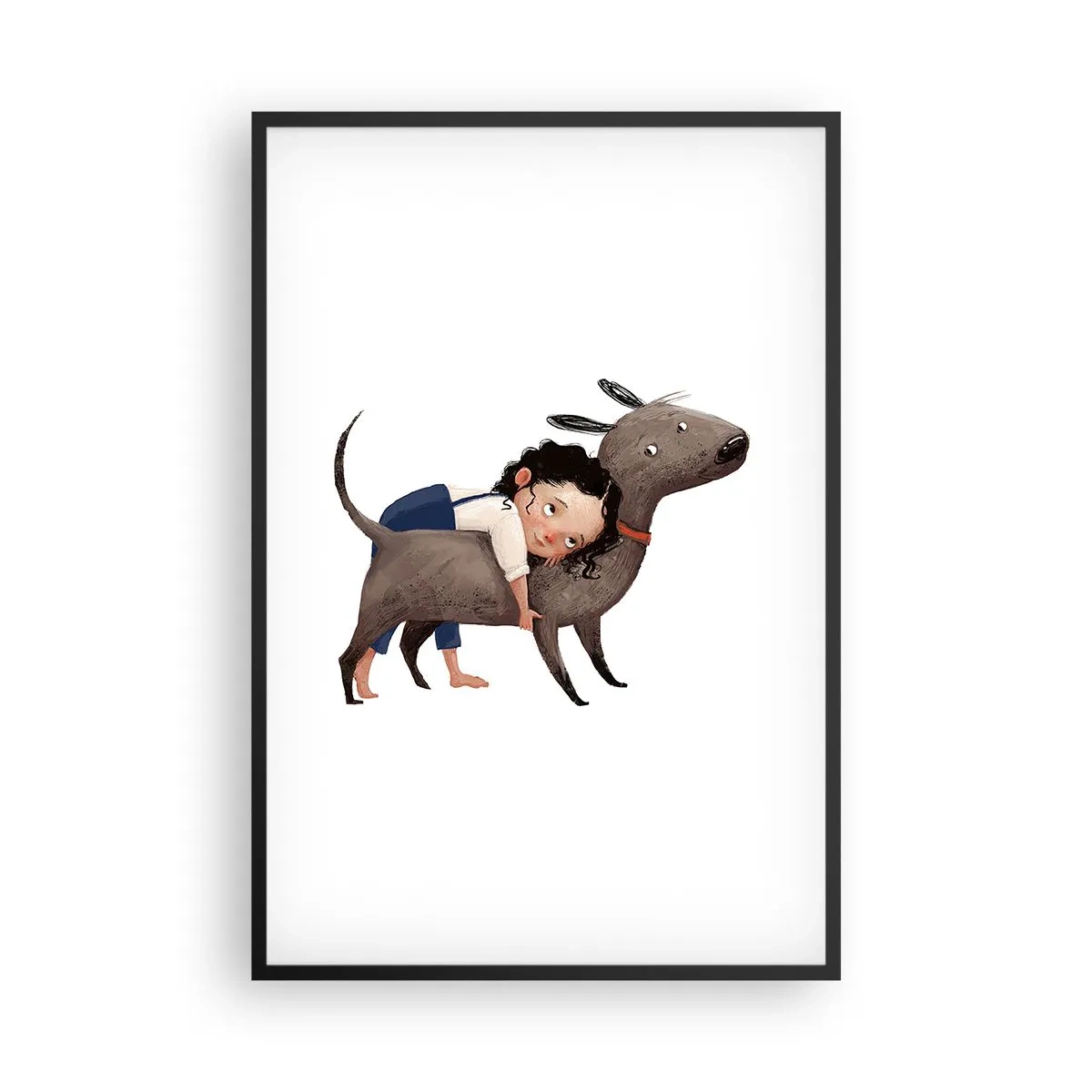Poster in black frame - Best Friends - 61x91 cm