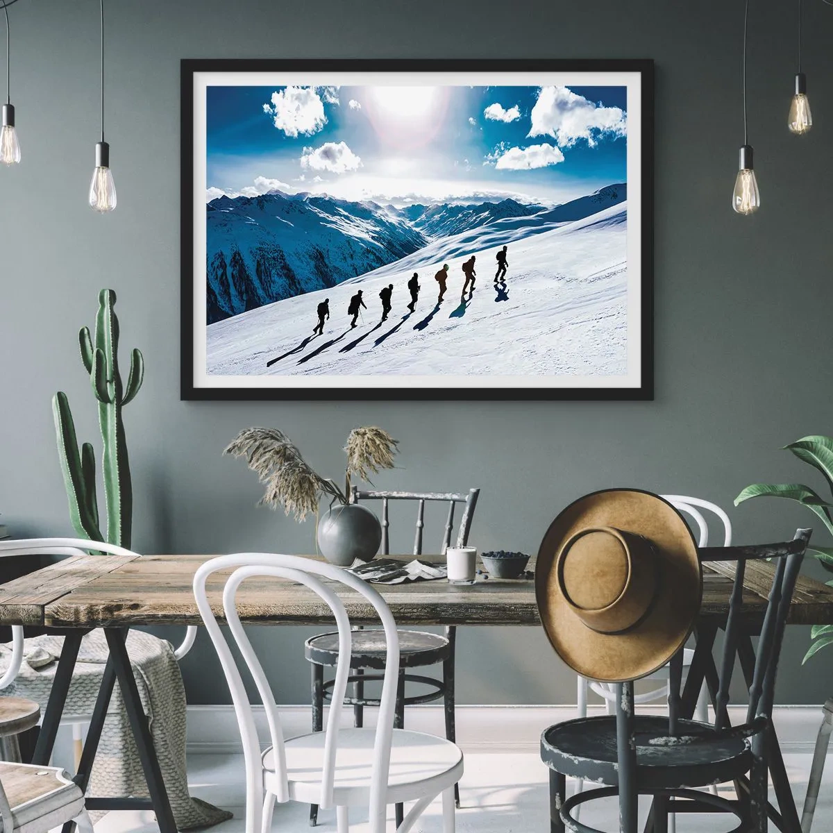 Poster in black frame - Team of Conquerors - 70x50 cm