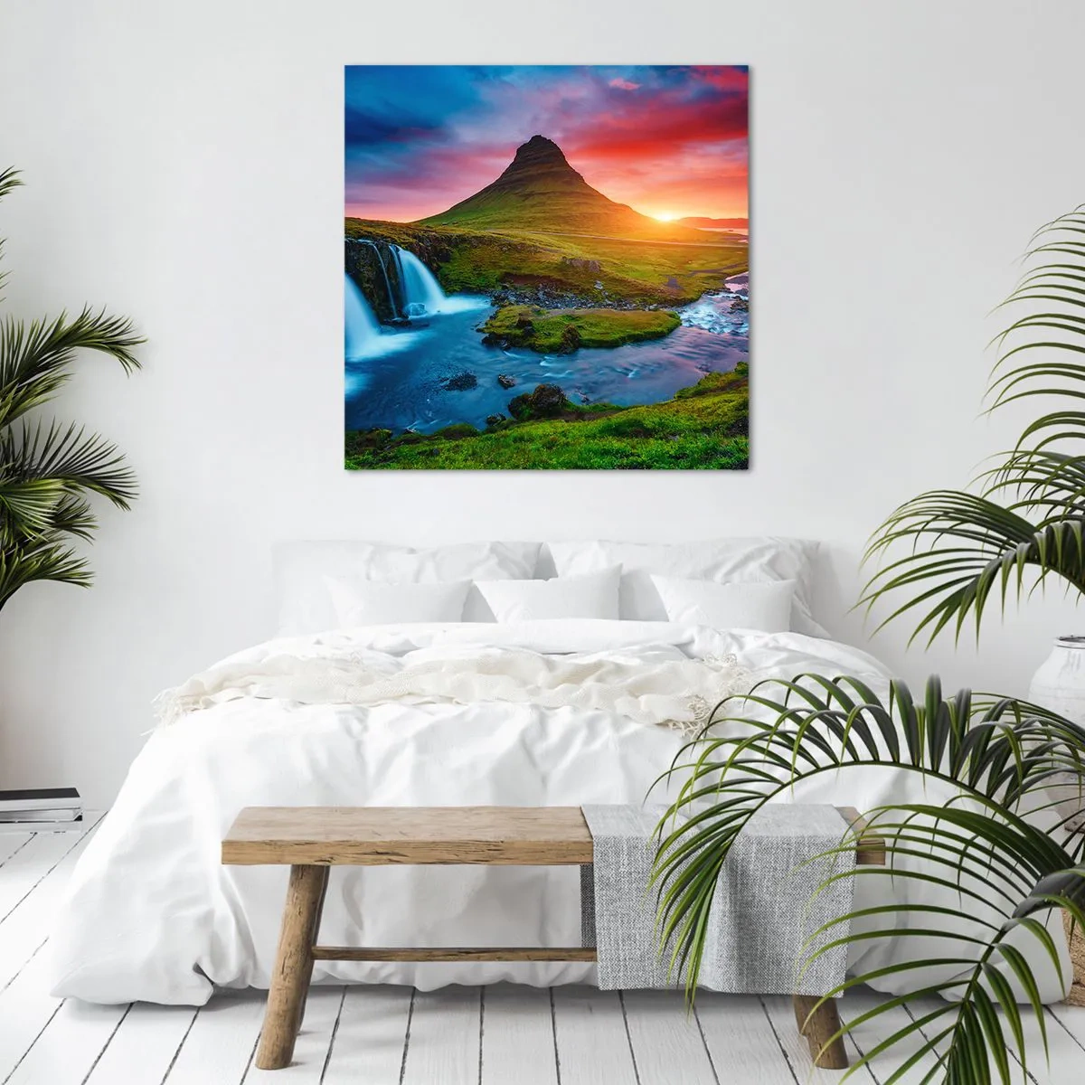 Canvas picture - Iceland - Fire and Water - 50x50 cm